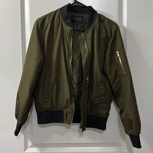 Inso Collection Hunter Green Bomber Jacket